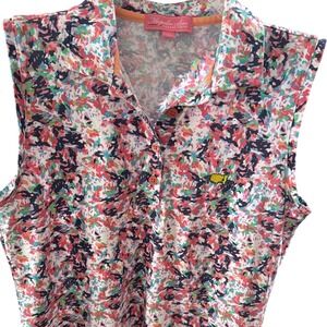 Masters Magnolia Lane Collection women's sleeveless‎ golf polo multicolour S